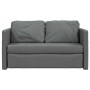 Sofá cama de suelo 2 en 1 tela gris oscuro 112x174x55 cm