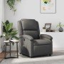 Sillón reclinable de cuero sintético gris en Sillones | Comprar online en Foro24