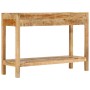 Mesa consola con 2 cajones madera maciza de mango 110x35x75 cm