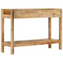 Mesa consola con 2 cajones madera maciza de mango 110x35x75 cm