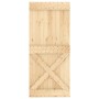 Schiebetür mit massivem Kiefernholzbeschlägen 90x210 cm von vidaXL, Türen - Ref: Foro24-3203172, Preis: 215,30 €, Rabatt: %