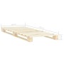Estructura cama palets sin colchón madera maciza pino 100x200cm