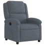 Sillón reclinable de terciopelo gris oscuro en Sillones | Comprar online en Foro24