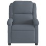Sillón reclinable de terciopelo gris oscuro en Sillones | Comprar online en Foro24
