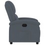 Sillón reclinable de terciopelo gris oscuro en Sillones | Comprar online en Foro24