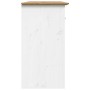 Aparador BODO madera maciza pino blanco y marrón 115,5x44x80 cm