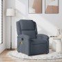 Sillón de masaje reclinable de terciopelo gris oscuro en Sillones | Comprar online en Foro24