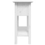 Mesa consola BODO madera maciza de pino blanco 91x35x74 cm