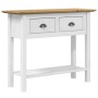 Mesa consola BODO madera maciza de pino marrón 91x35x74 cm