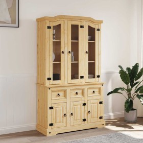 Aparador Corona madera maciza pino mexicano 112x43x196 cm