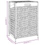 Cesto de ropa sucia jacinto agua 44x34x64 cm