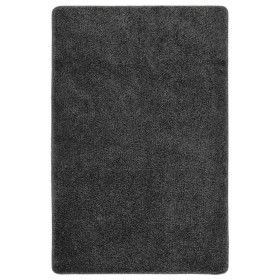 Alfombra peluda antideslizante gris oscuro 200x290 cm