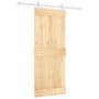 Puerta corredera con herrajes madera maciza de pino 85x210 cm de vidaXL, Puertas - Ref: Foro24-3203163, Precio: 179,09 €, Des...