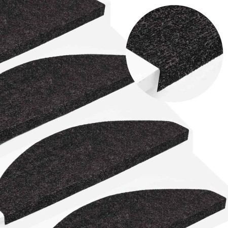 Alfombrillas autoadhesivas de escalera 10 uds 65x22,5x3,5 cm