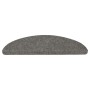 Alfombrilla autoadhesiva de escalera 10 uds gris 56x17x3 cm