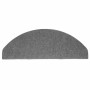 Alfombrillas autoadhesivas escalera 10 uds gris 65x22,5x3,5 cm