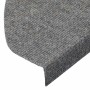 Alfombrillas autoadhesivas escalera 10 uds gris 65x22,5x3,5 cm