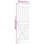 Puerta corredera con herrajes madera maciza de pino 70x210 cm de vidaXL, Puertas - Ref: Foro24-3203169, Precio: 175,00 €, Des...
