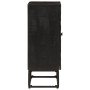 Aparador de hierro y madera maciza de mango negro 55x30x76 cm en Taquillas y armarios de almacenamiento | Comprar online en Foro