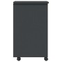 Cajonera con ruedas MOSS madera maciza de pino gris