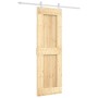 Schiebetür mit Beschlägen aus massivem Kiefernholz, 70 x 210 cm von vidaXL, Türen - Ref: Foro24-3203165, Preis: 182,27 €, Rab...