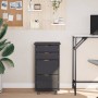 Cajonera con ruedas MOSS madera maciza de pino gris