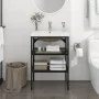 Estructura de baño con lavabo incorporado hierro negro de vidaXL, Tocadores de baño - Ref: Foro24-3101377, Precio: 187,30 €, ...