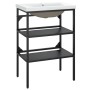 Bathroom structure with built-in black iron sink by vidaXL, bathroom vanities - Ref: Foro24-3101377, Price: 193,70 €, Discoun...