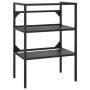 Bathroom structure with built-in black iron sink by vidaXL, bathroom vanities - Ref: Foro24-3101377, Price: 193,70 €, Discoun...