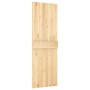 Schiebetür mit Beschlägen aus massivem Kiefernholz, 70 x 210 cm von vidaXL, Türen - Ref: Foro24-3203165, Preis: 182,27 €, Rab...