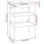 Badezimmerstruktur mit eingebautem Waschbecken aus schwarzem Eisen von vidaXL, Badezimmerwaschtische - Ref: Foro24-3101377, P...