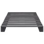 Estructura de cama de palets madera maciza pino gris 90x200cm