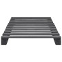 Estructura cama palets sin colchón madera maciza gris 100x200cm