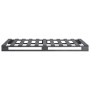 Estructura cama palets sin colchón madera maciza gris 100x200cm