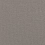 Banco con respaldo tela gris taupe 120x62x75,5 cm
