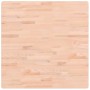 Tablero de mesa cuadrado de madera maciza de haya 80x80x1,5 cm