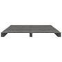 Estructura de cama de palets madera maciza pino gris 140x200 cm