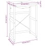 Estructura de baño con lavabo incorporado hierro blanco de vidaXL, Tocadores de baño - Ref: Foro24-3101386, Precio: 161,32 €,...