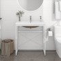 Bathroom structure with built-in white iron sink by vidaXL, bathroom vanities - Ref: Foro24-3101387, Price: 195,75 €, Discoun...