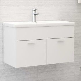 White engineered wood sink cabinet by vidaXL, bathroom vanities - Ref: Foro24-3070829, Price: 185,88 €, Discount: %