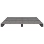 Estructura de cama de palets madera maciza pino gris 180x200 cm