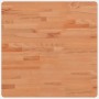 Tablero de mesa cuadrado de madera maciza de haya 60x60x2,5 cm