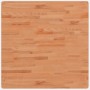 Tablero de mesa cuadrado de madera maciza de haya 80x80x2,5 cm