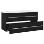 Furniture with black agglomerate sink by vidaXL, bathroom vanities - Ref: Foro24-3099069, Price: 328,95 €, Discount: %