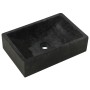 Solid teak wood bathroom vanity with black marble sinks by vidaXL, bathroom vanities - Ref: Foro24-3096577, Price: 444,05 €, ...