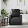 Sillón de masaje reclinable cuero sintético negro