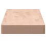 Estante de pared madera maciza de haya 100x20x4 cm