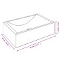 Solid teak wood bathroom vanity with cream marble sinks by vidaXL, bathroom vanities - Ref: Foro24-3096578, Price: 464,16 €, ...