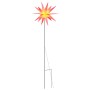 Lámpara de Navidad con LED y estaca tierra plegable roja 57 cm
