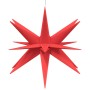 Lámparas de Navidad LED plegables 3 unidades rojo